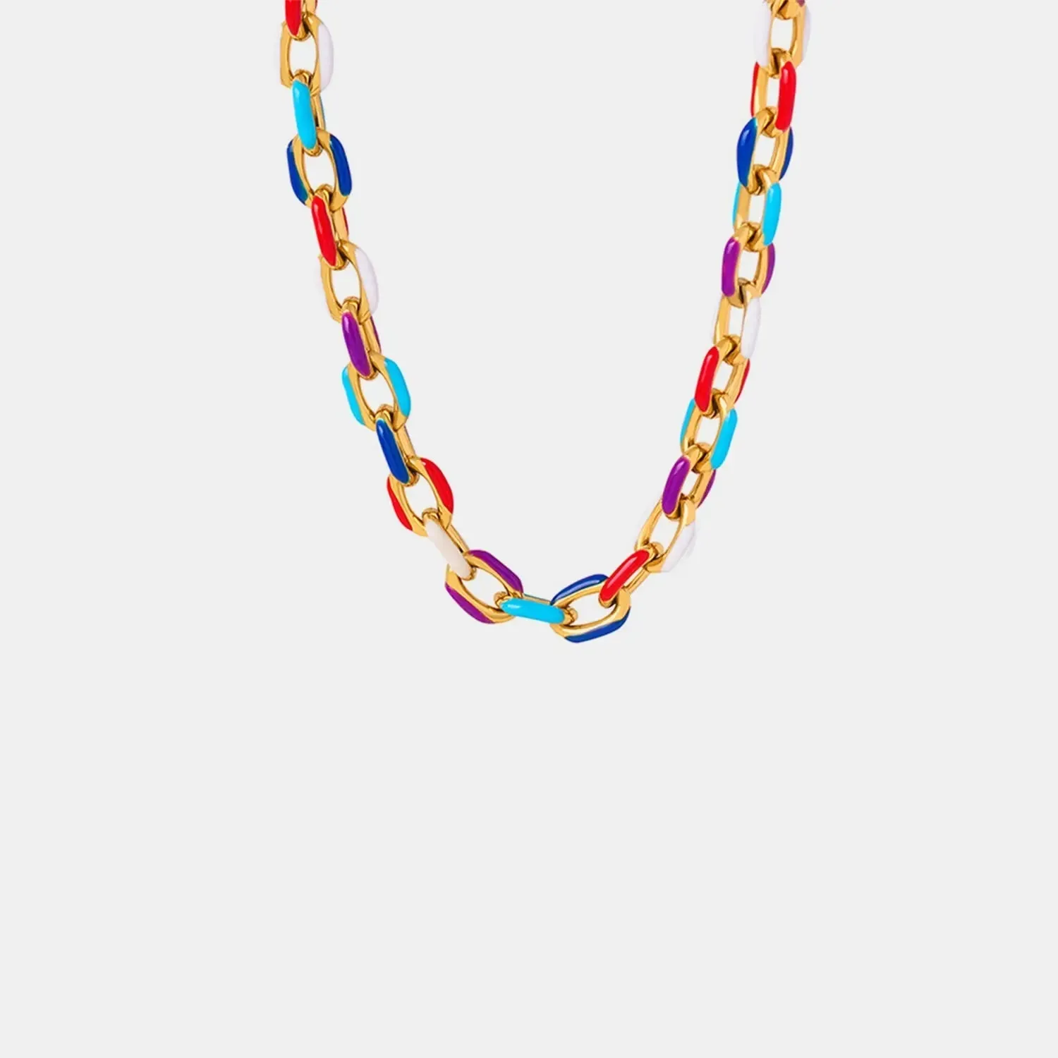 LOVCIA 18K Gold-Plated Titanium Steel Necklace