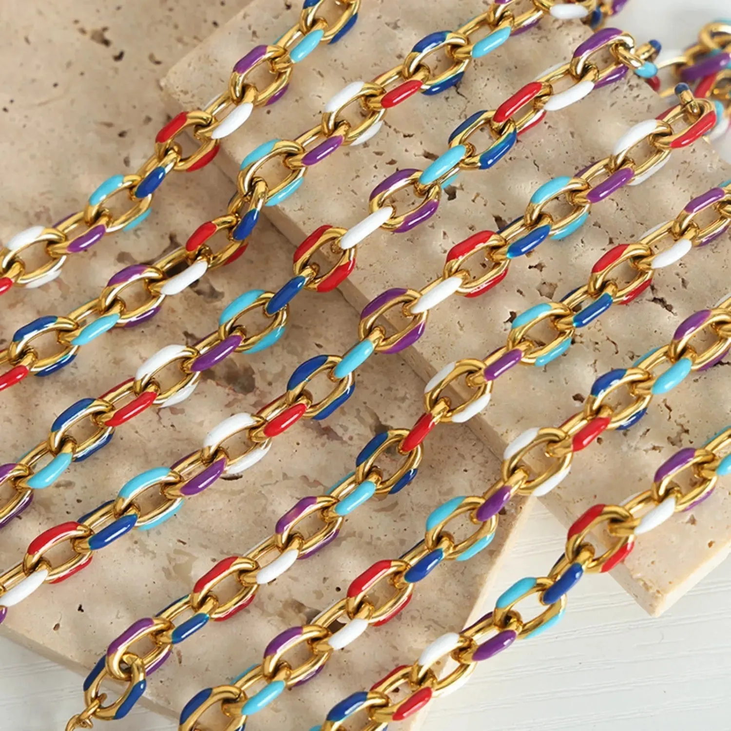 LOVCIA 18K Gold-Plated Titanium Steel Necklace