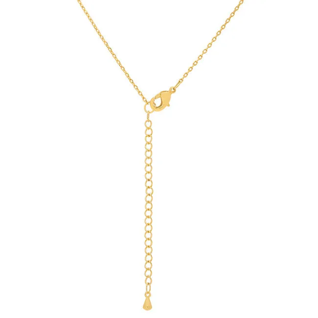 LOVCIA Radiant Gold Letter S Necklace