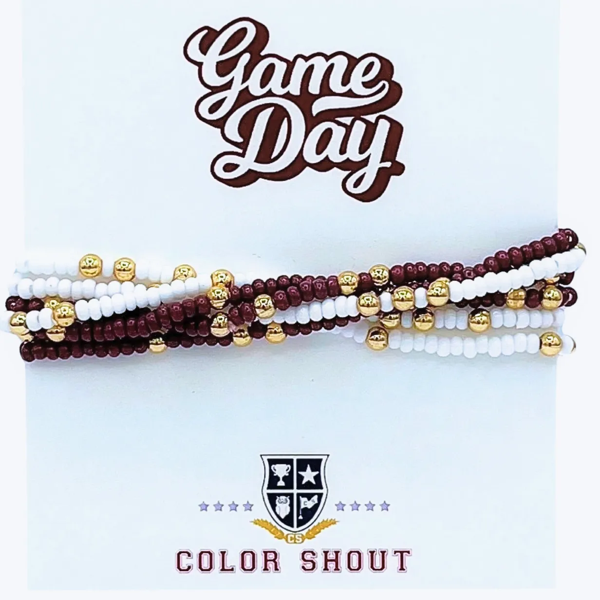 Lover of the Game Multi Color Beaded Bracelet Set - FINAL SALE