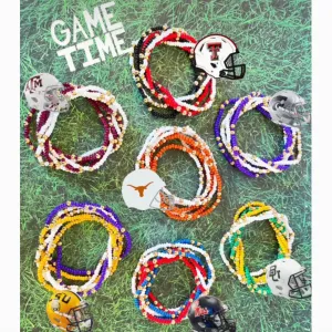 Lover of the Game Multi Color Beaded Bracelet Set - FINAL SALE