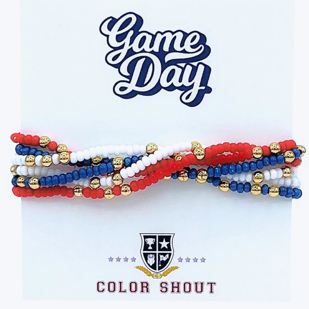 Lover of the Game Multi Color Beaded Bracelet Set - FINAL SALE