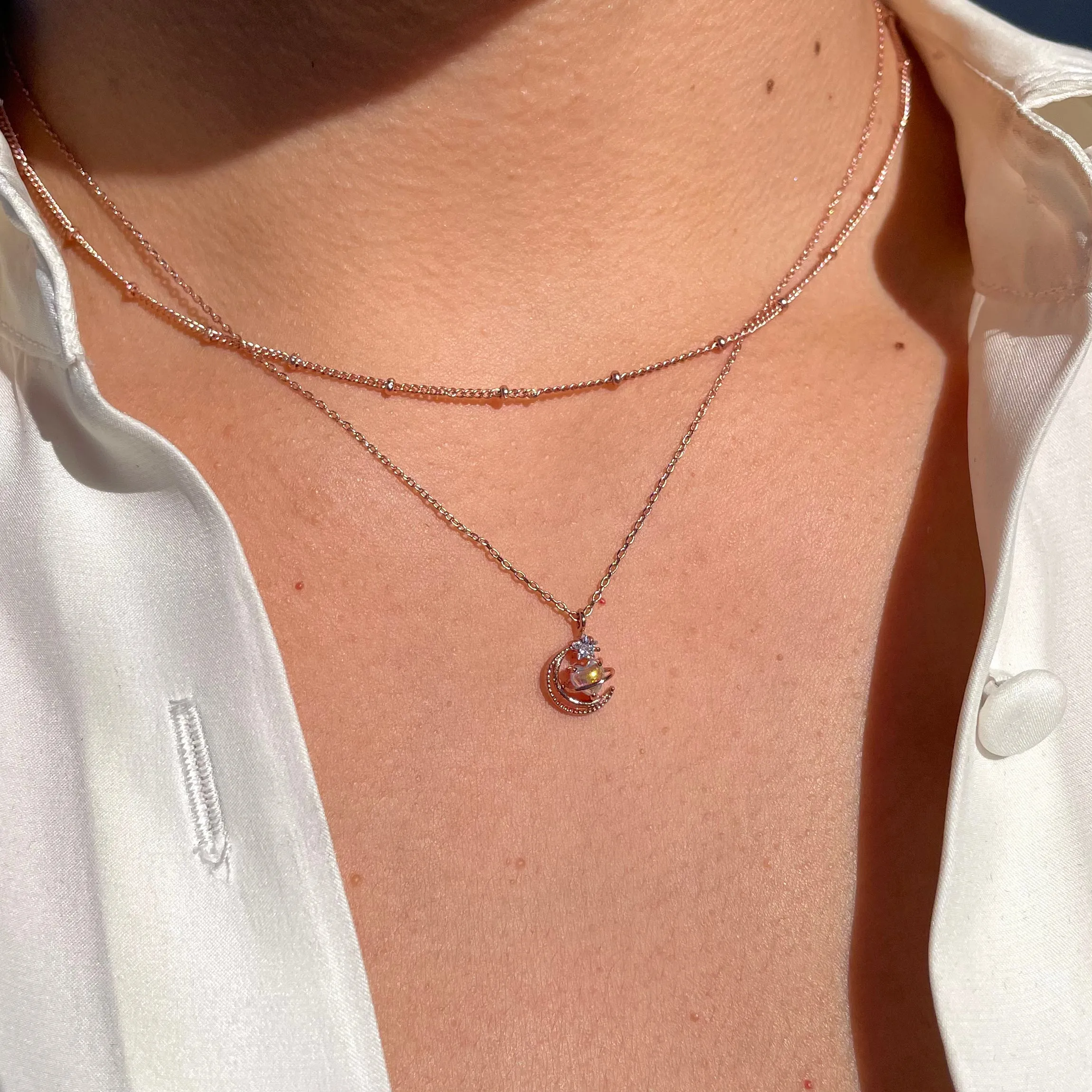Luna Love Layered Necklace