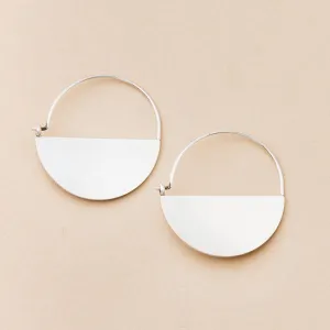 Lunar Hoop Refined Earring