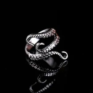 Luxury Octopus Ring Titanium Steel For Women Anniverssary Jewelry