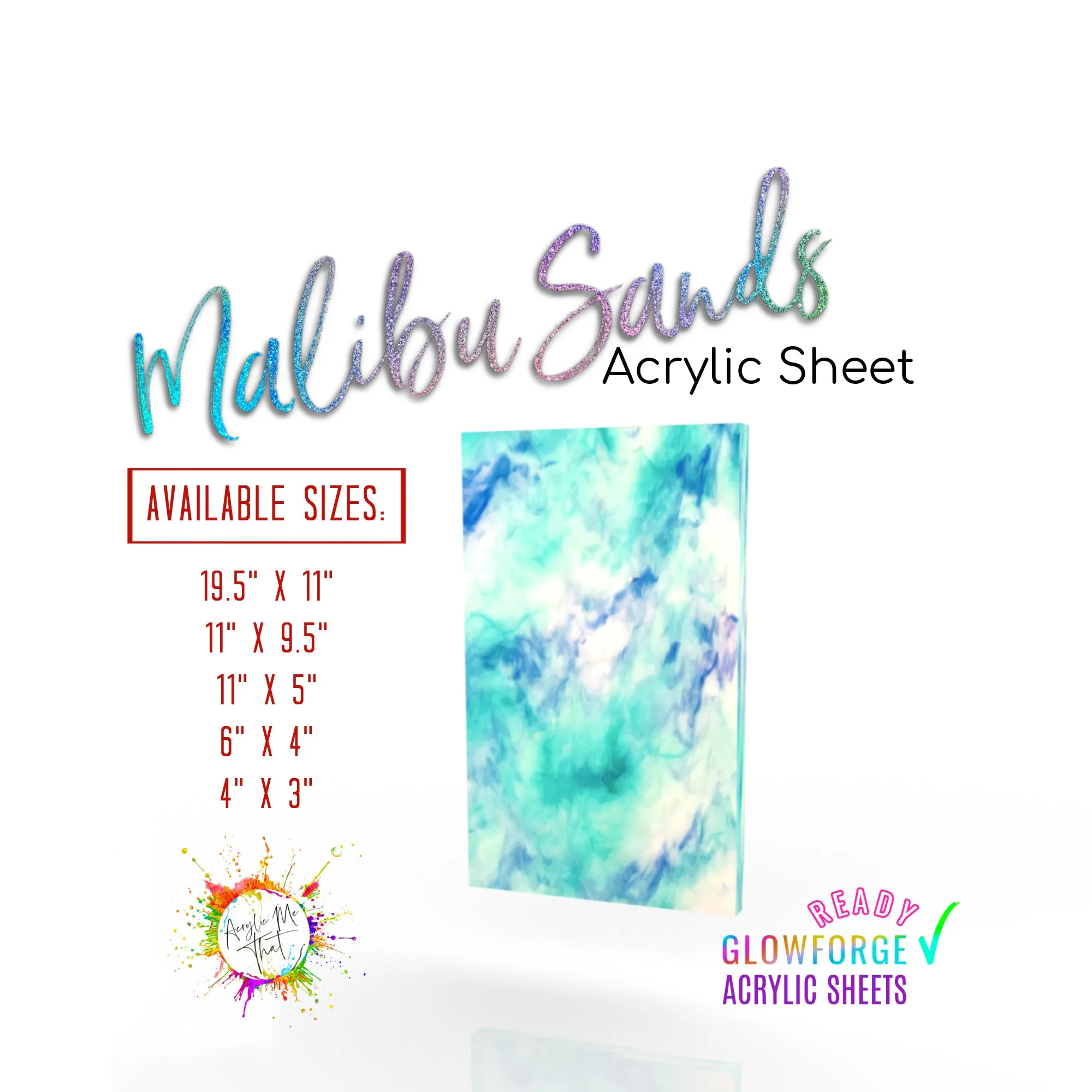 Malibu Sands Colored Pattern Acrylic Sheets