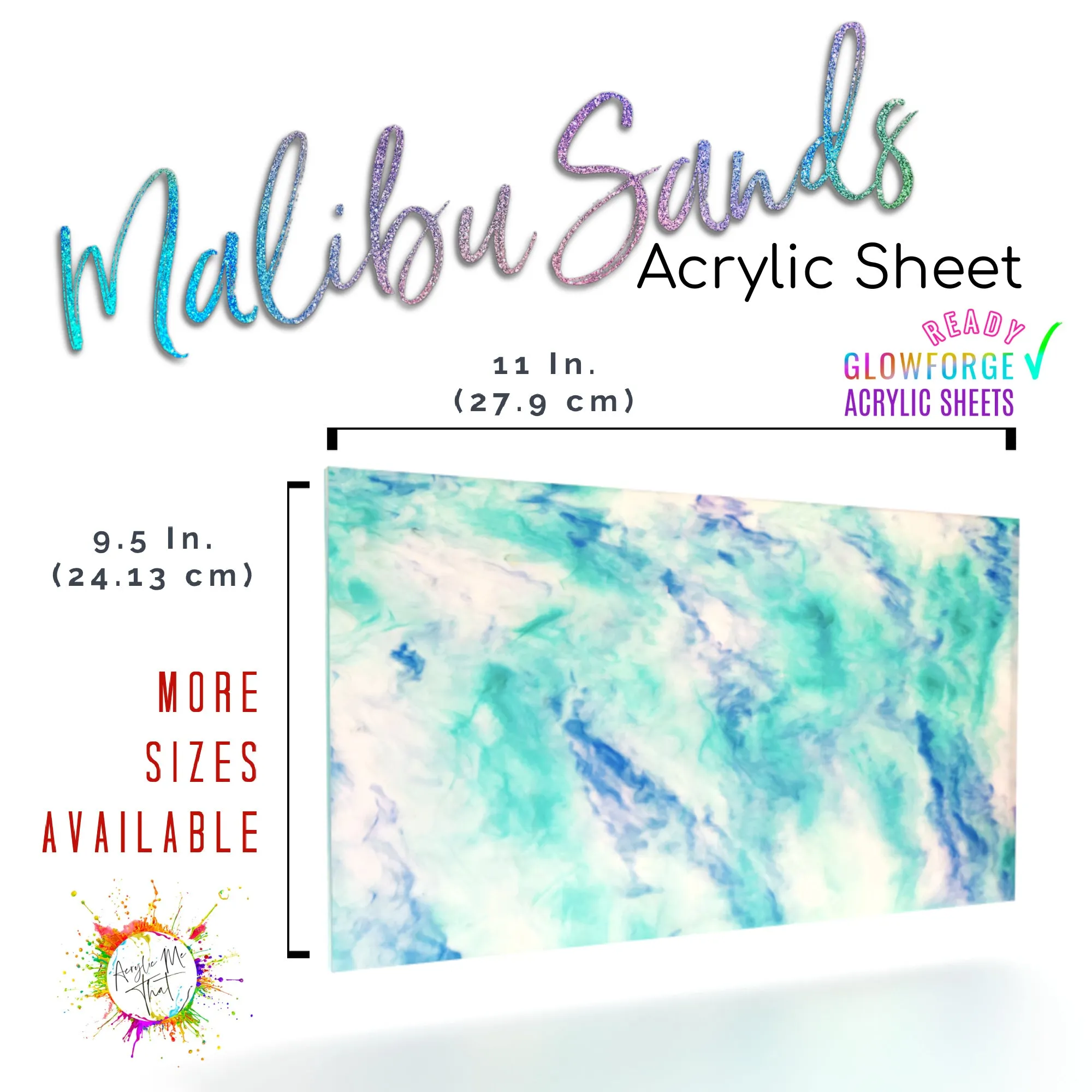Malibu Sands Colored Pattern Acrylic Sheets