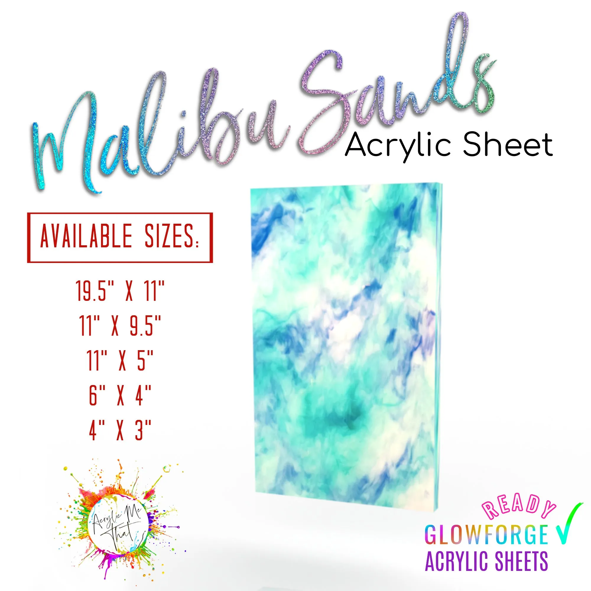Malibu Sands Colored Pattern Acrylic Sheets