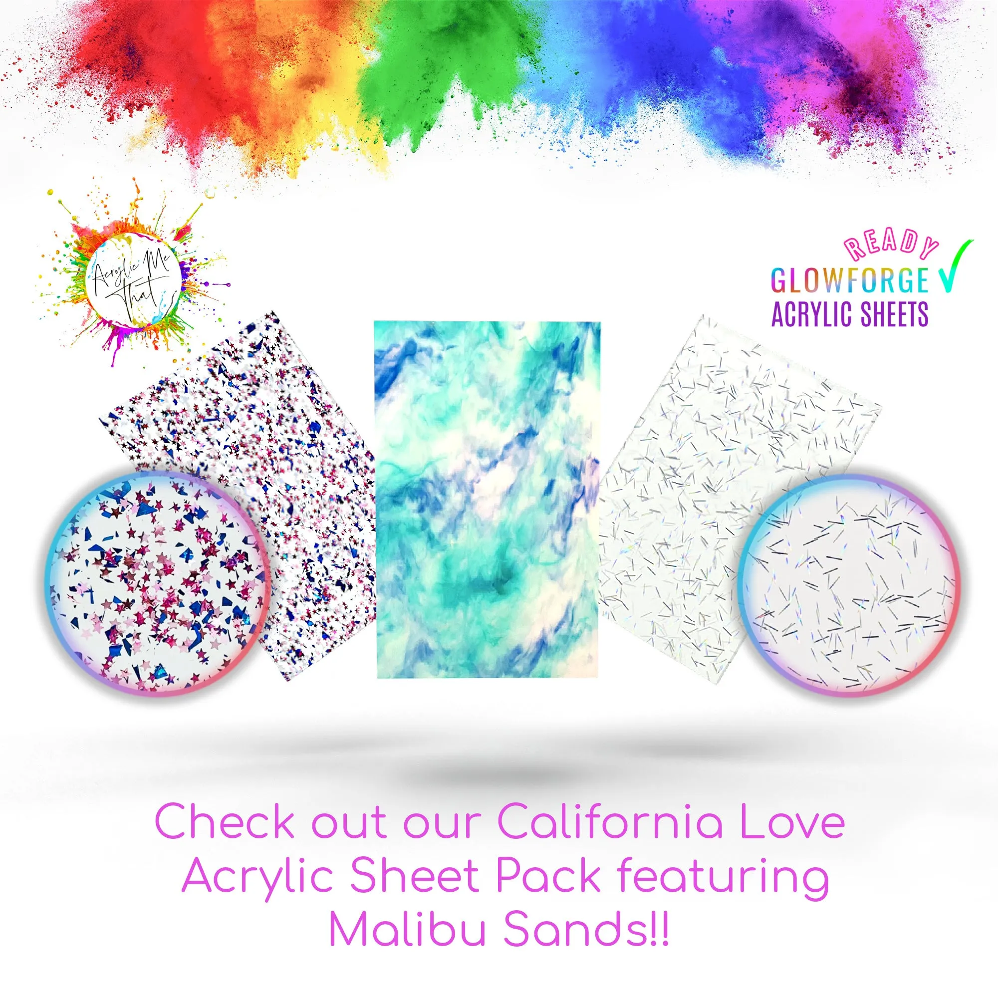 Malibu Sands Colored Pattern Acrylic Sheets