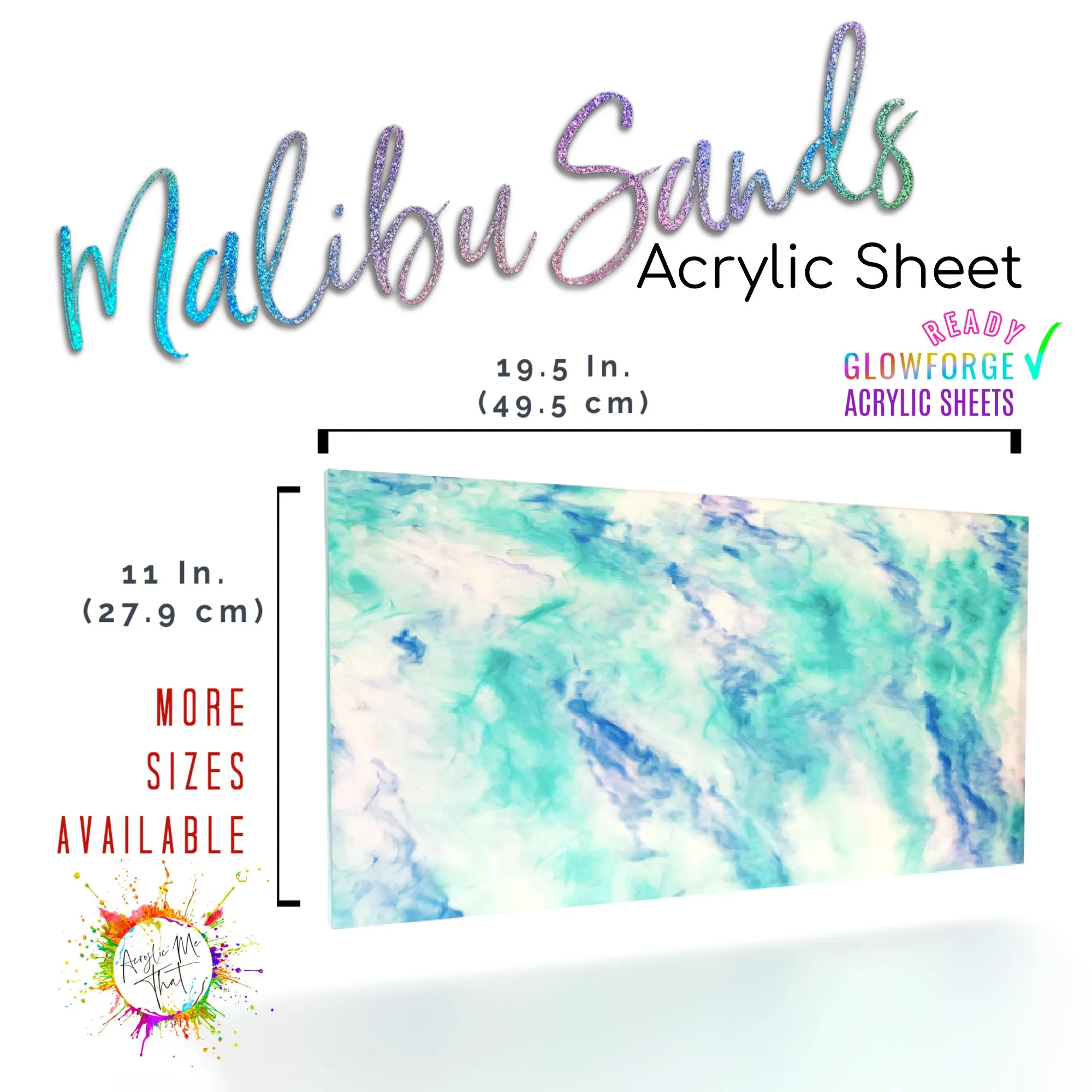 Malibu Sands Colored Pattern Acrylic Sheets