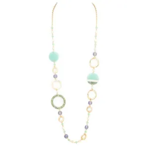 Mix Media Long Necklace
