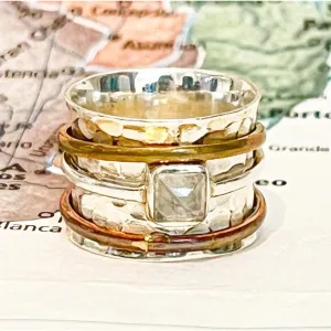 Moonstone Meditation Ring - Rajasthan, India