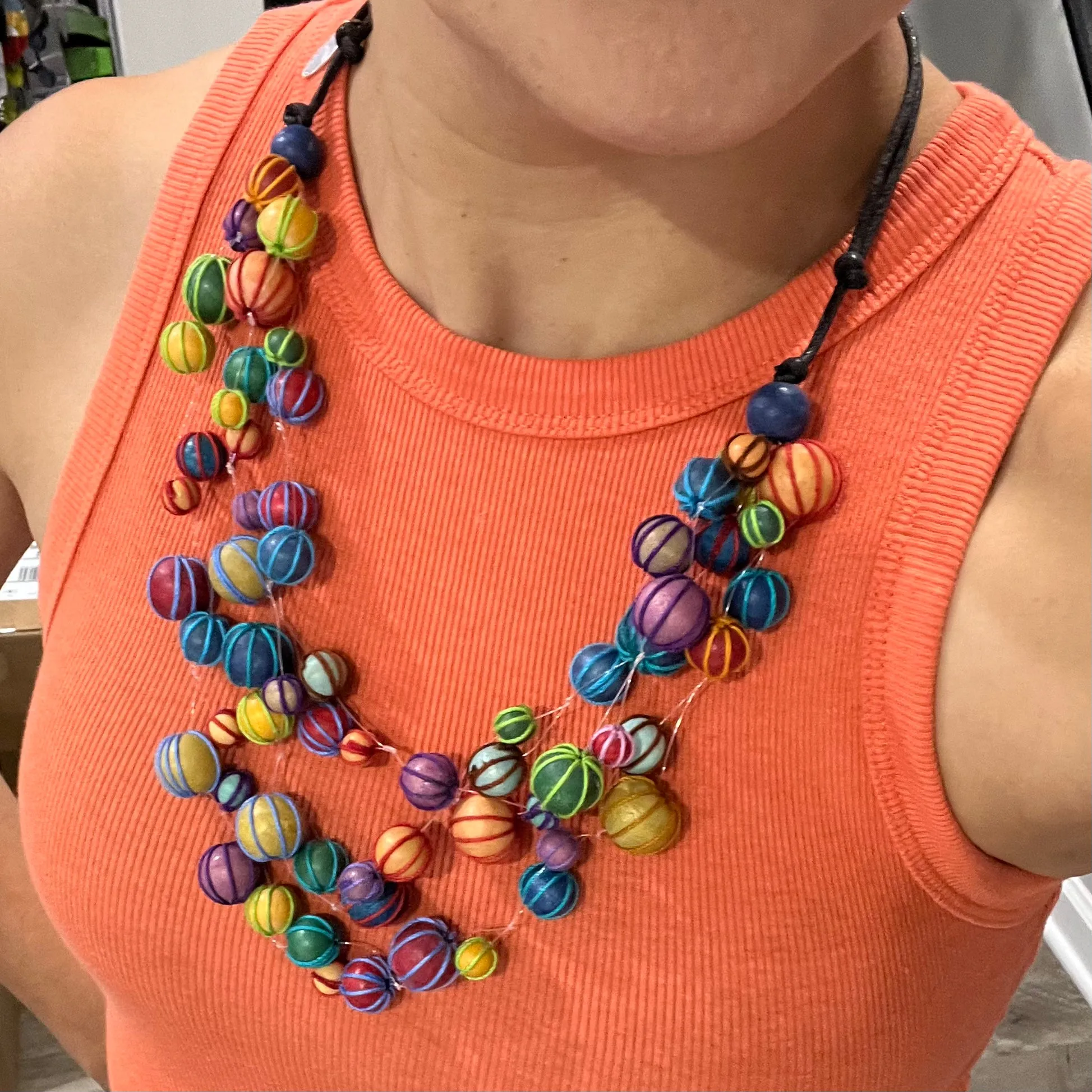 Multi Color Floating Clara Necklace