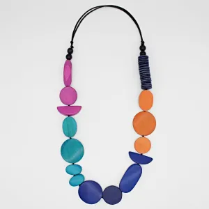 Multi-Color Vibrant Lyric Necklace