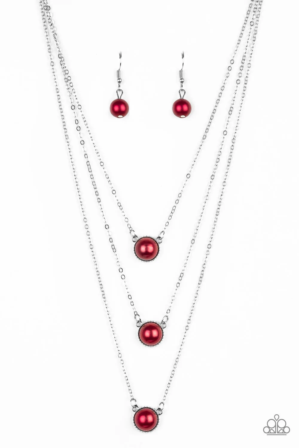 Paparazzi A Love For Luster Red Short Necklace