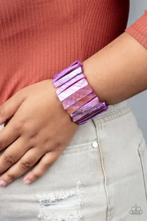 Paparazzi Bracelet ~ Beach Blast - Purple