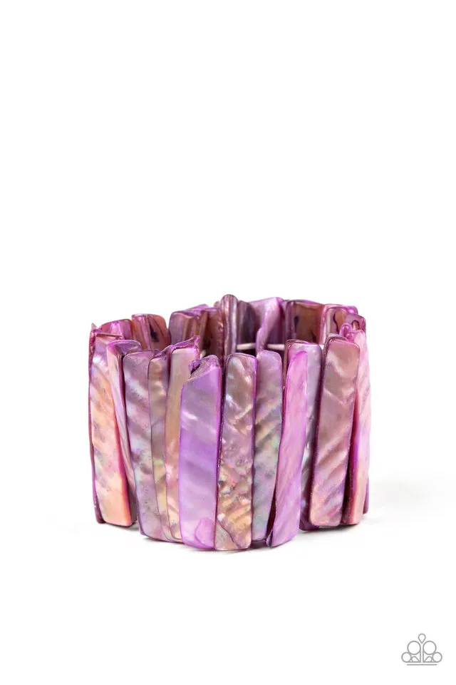 Paparazzi Bracelet ~ Beach Blast - Purple