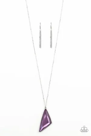 Paparazzi Necklace ~ Ultra Sharp - Purple