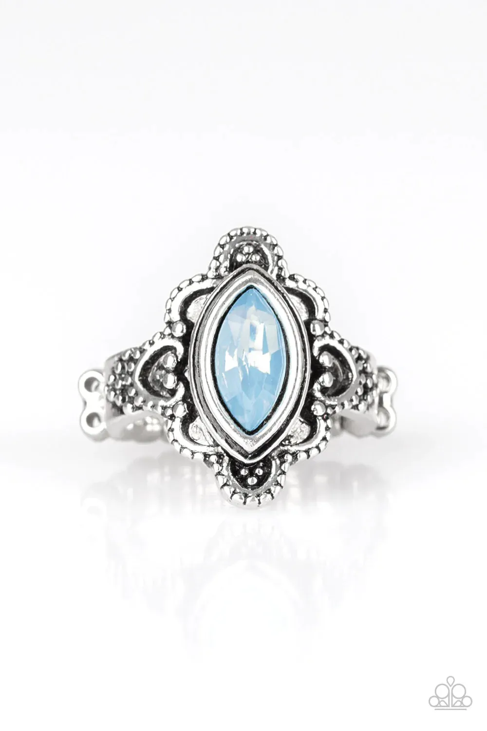 Paparazzi Ring ~ Glass Half-COLORFUL - Blue