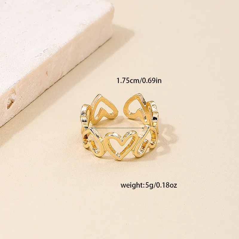 Personalized Trendy Rings: Retro Sweet & Cold Wind Floral Love Women's Rings
