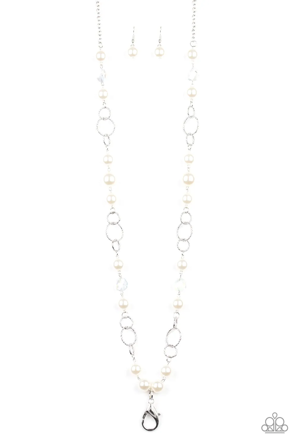 Prized Pearls - White - Earrings