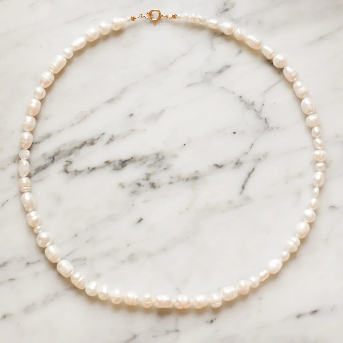 Protextor Parrish Valda Pearl Necklace in Gold