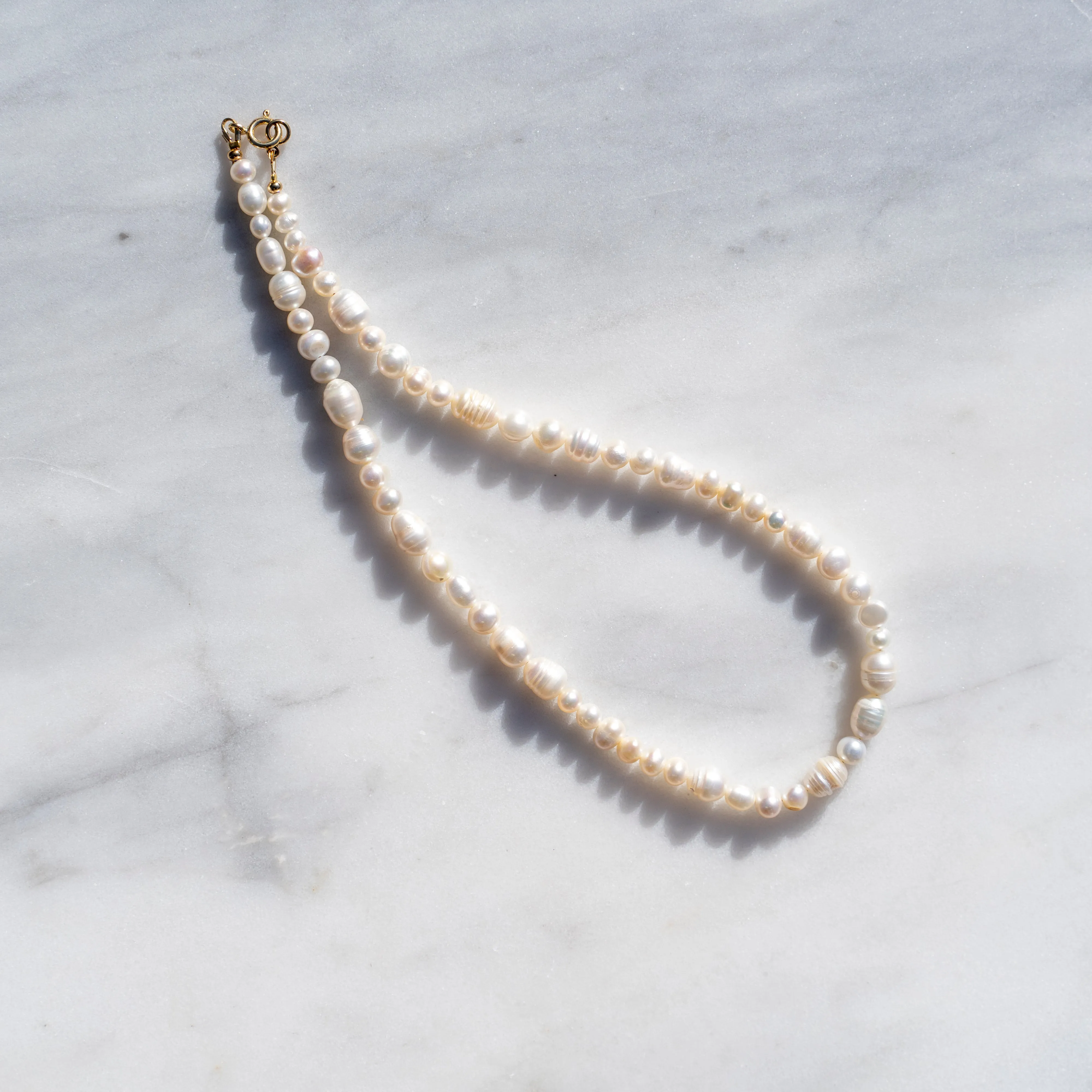 Protextor Parrish Valda Pearl Necklace in Gold