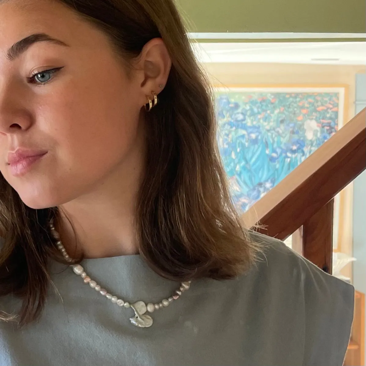 Protextor Parrish Valda Pearl Necklace in Gold