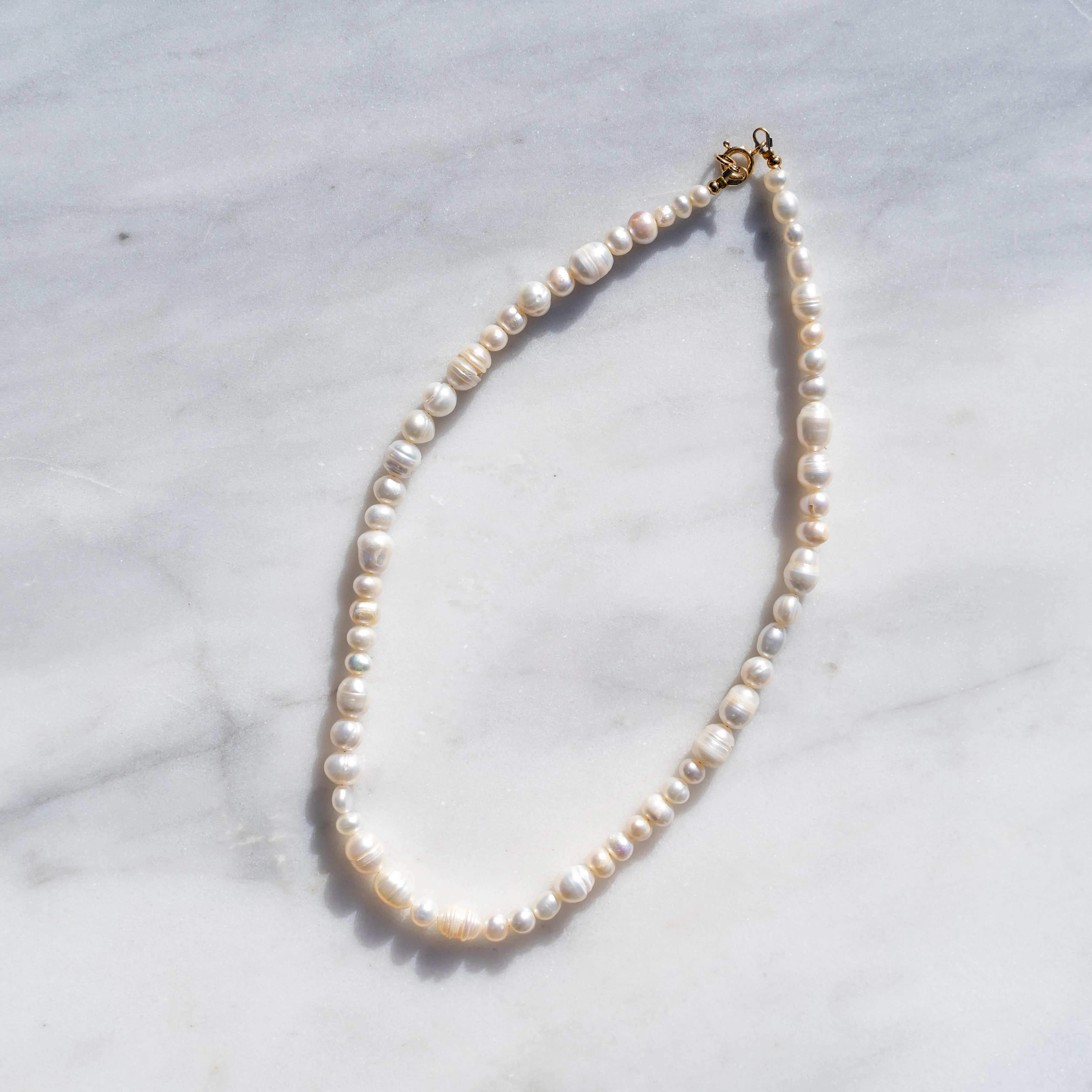 Protextor Parrish Valda Pearl Necklace in Gold