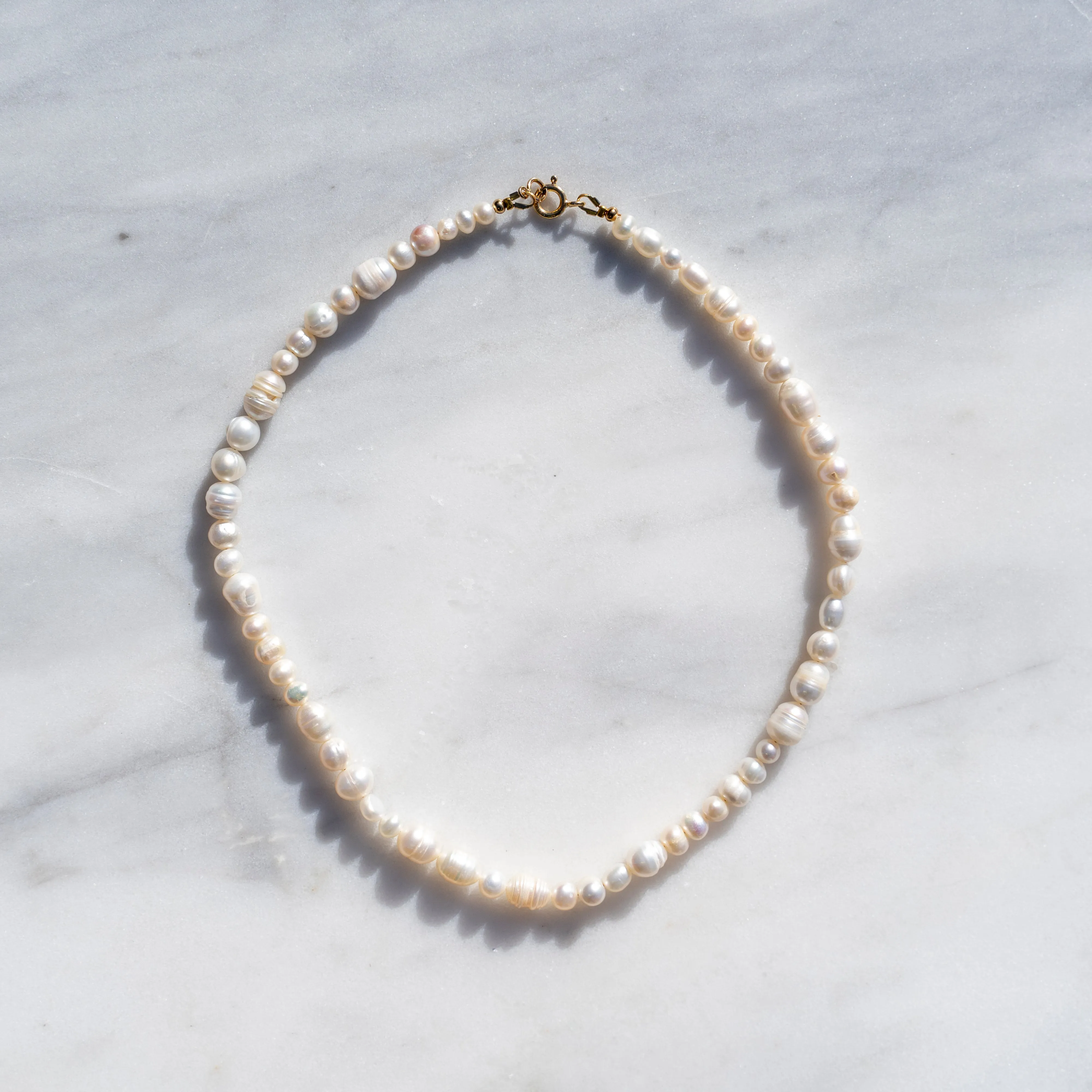 Protextor Parrish Valda Pearl Necklace in Gold