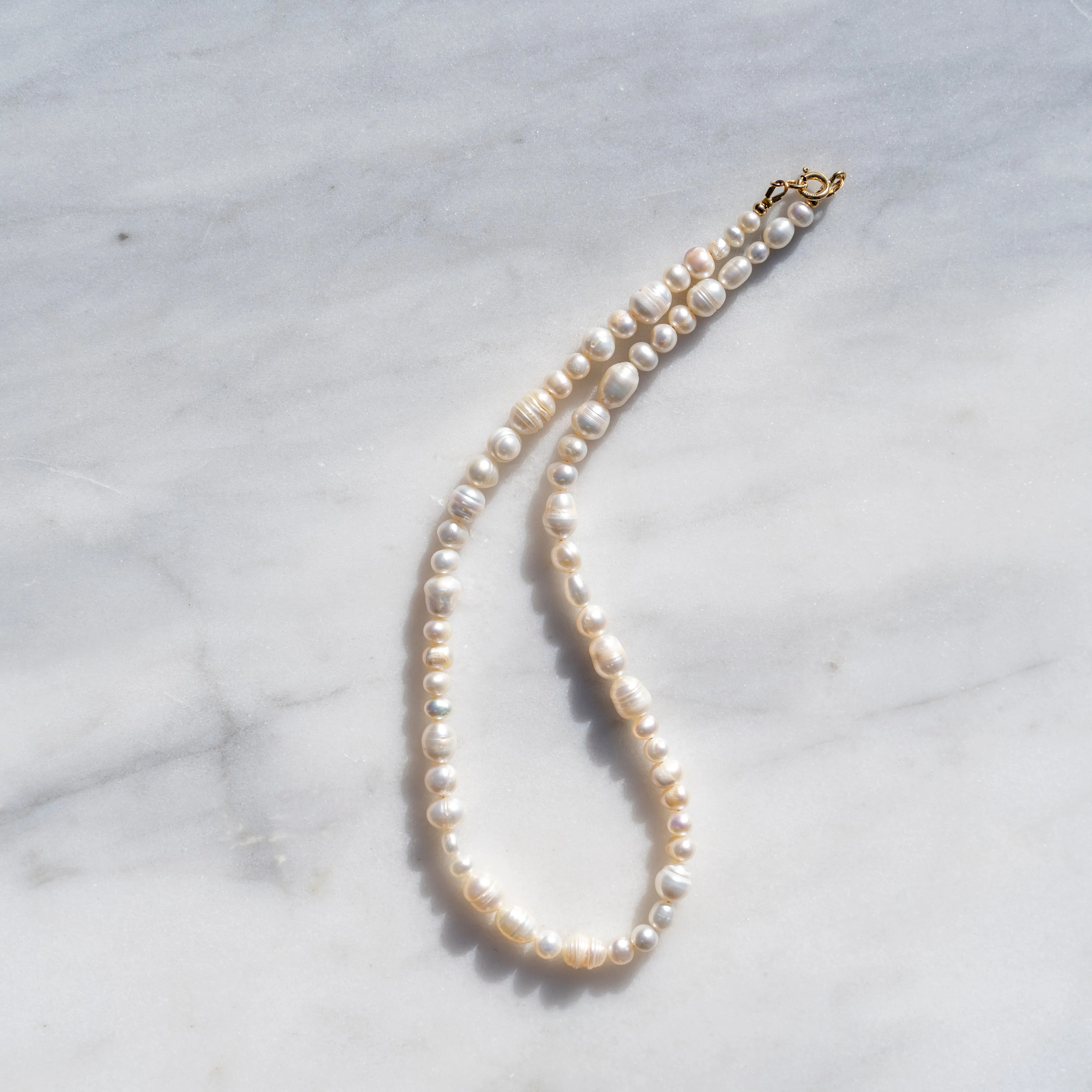Protextor Parrish Valda Pearl Necklace in Gold