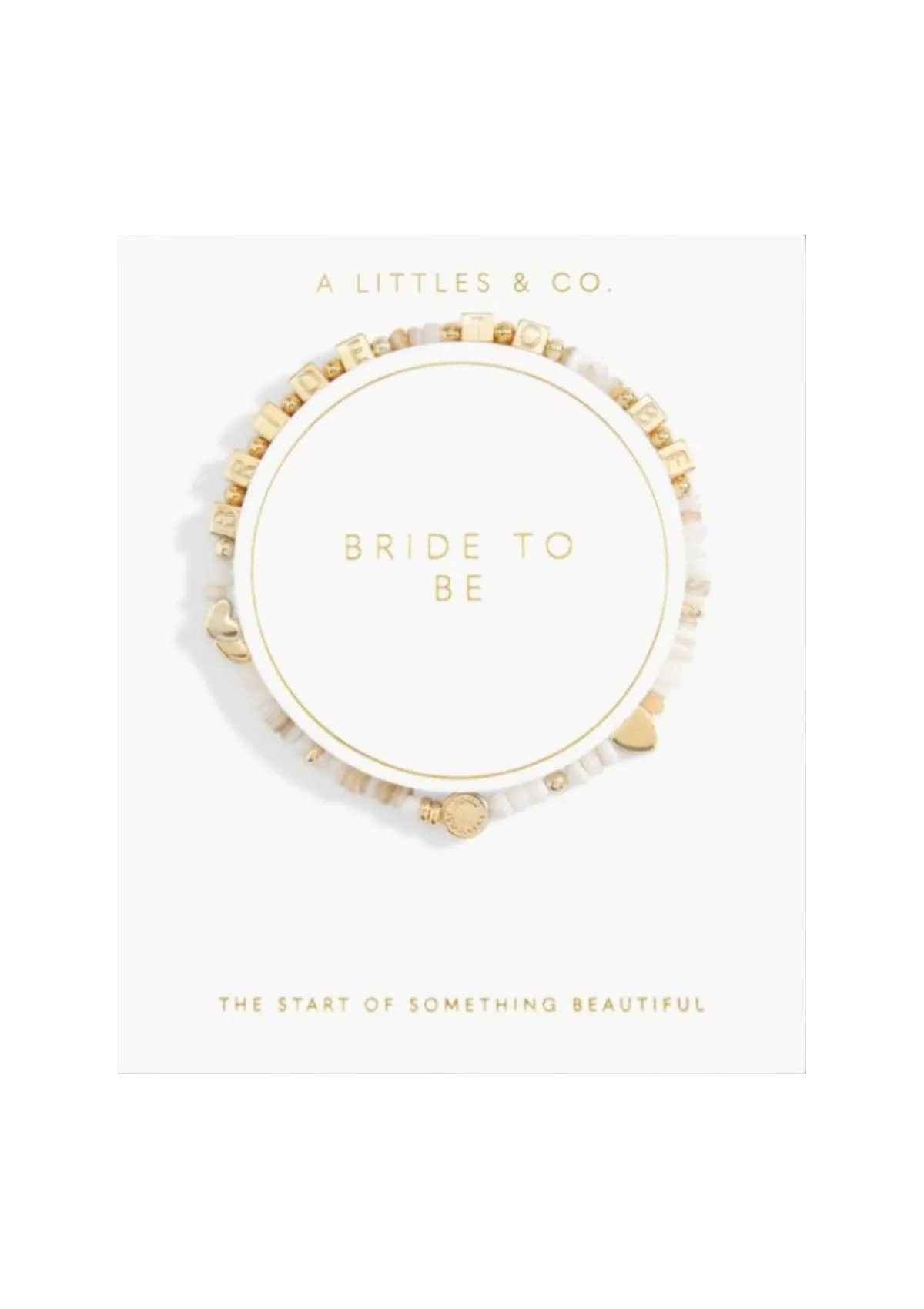 "Bride To Be" Gold Stretch Bracelet