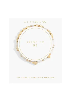 "Bride To Be" Gold Stretch Bracelet