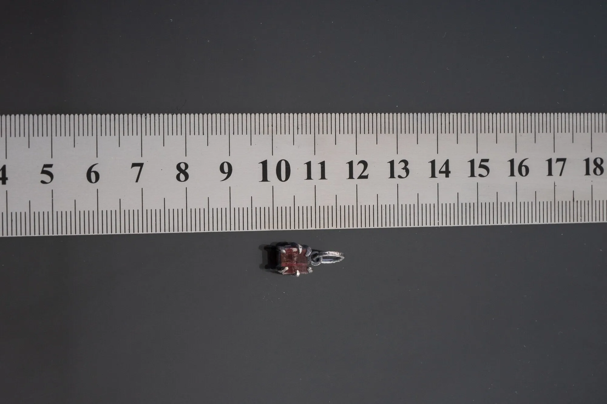 Raw Gemmy Pink Tourmaline Rubellite - Oxidised Sterling Silver - Strong Claw Wire Setting  - Hammer Textured - Pendant Crystal Necklace