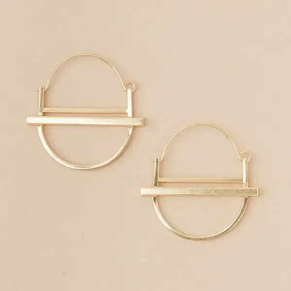 REFINED EARRING COLLECTION - SATURN HOOP
