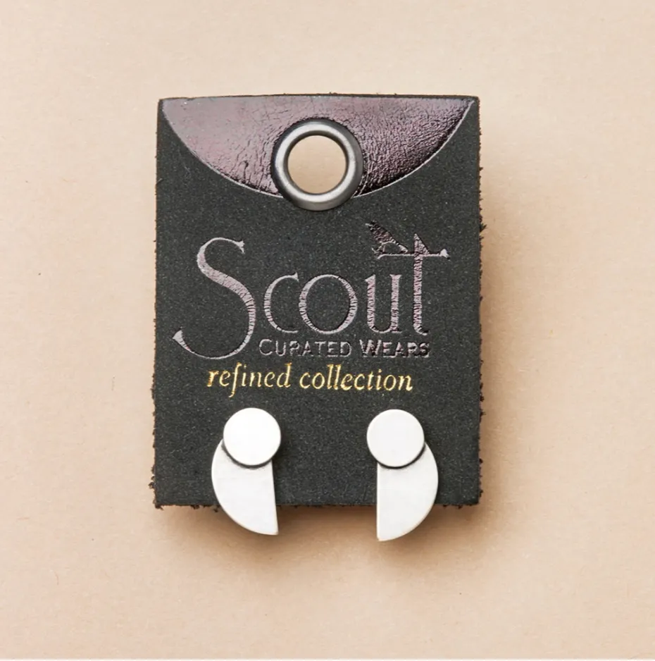 Refined Eclipse Stud/Sterling Silver