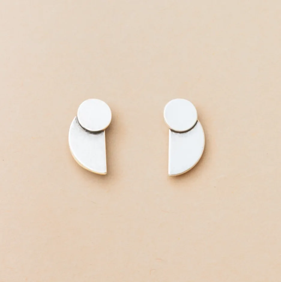 Refined Eclipse Stud/Sterling Silver
