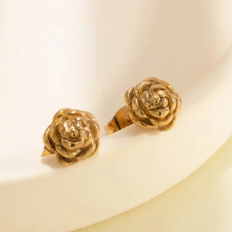 Rose Gold Stud Earrings