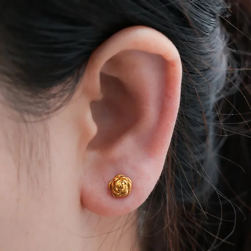 Rose Gold Stud Earrings