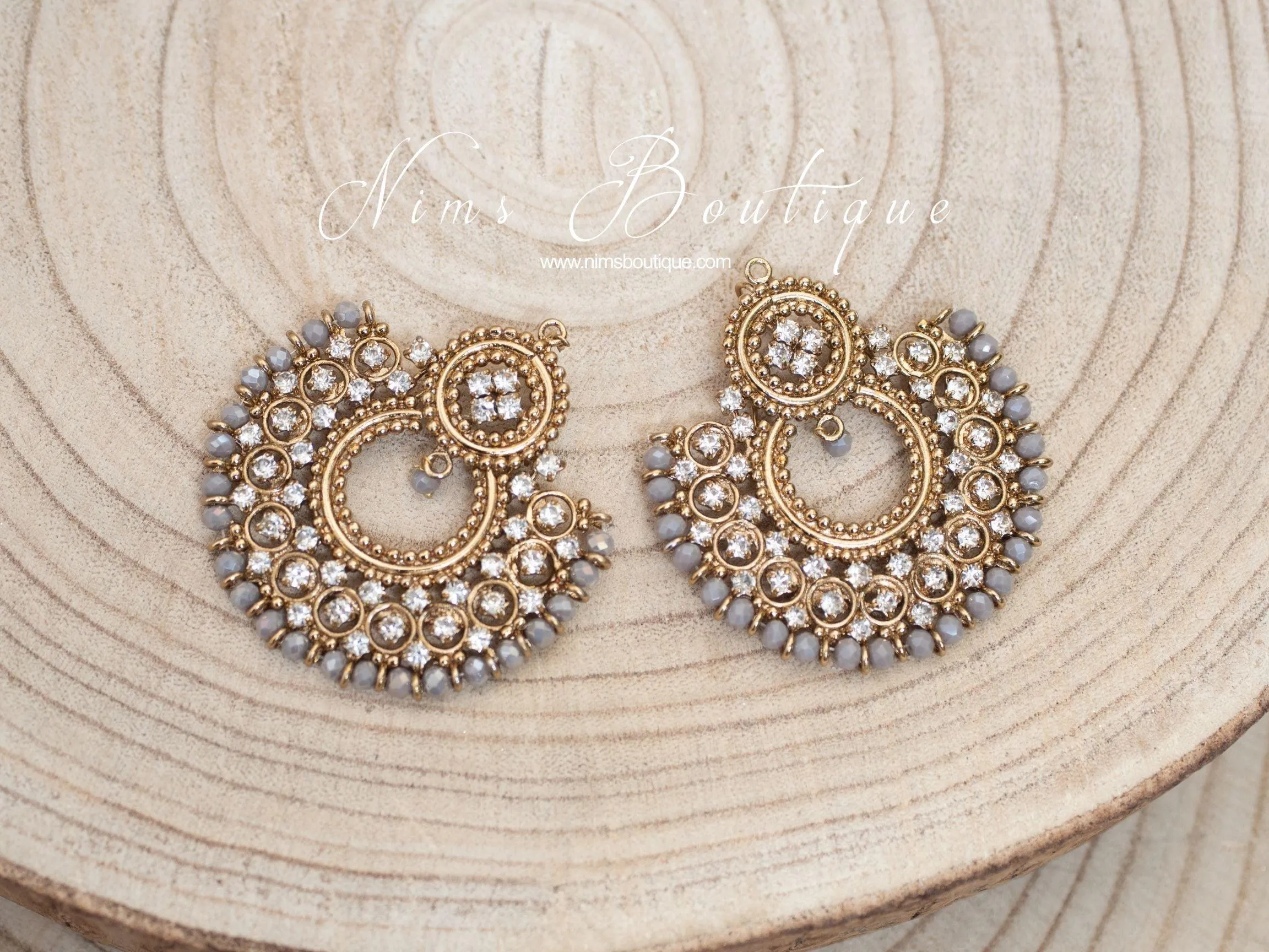 Royal Grey Chand Tikka Set