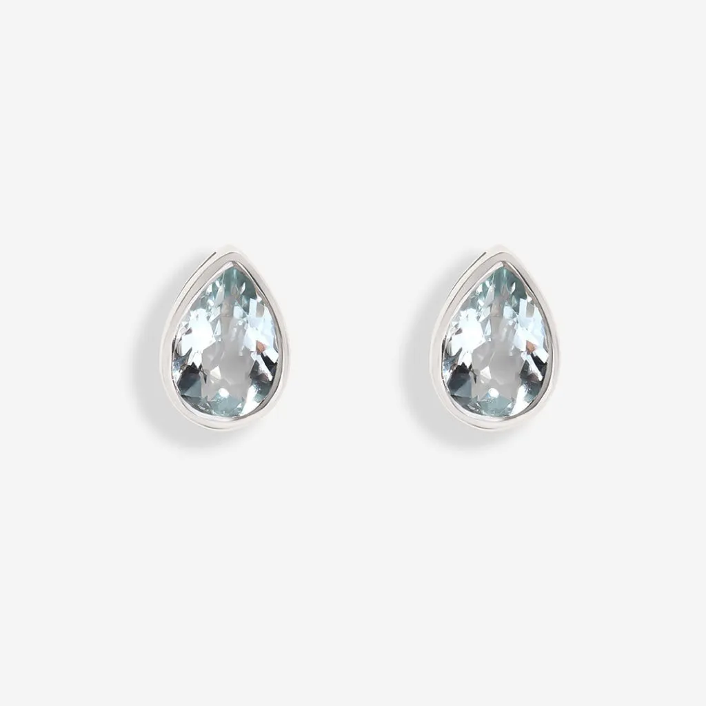 Seine Aquamarine Earrings | 9ct Gold