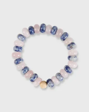 Semi Precious Beaded Bracelet in Tie Die