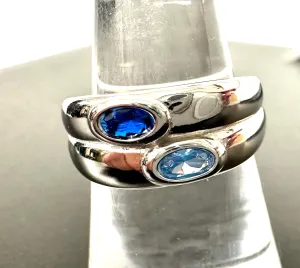 Silver Stone Rings