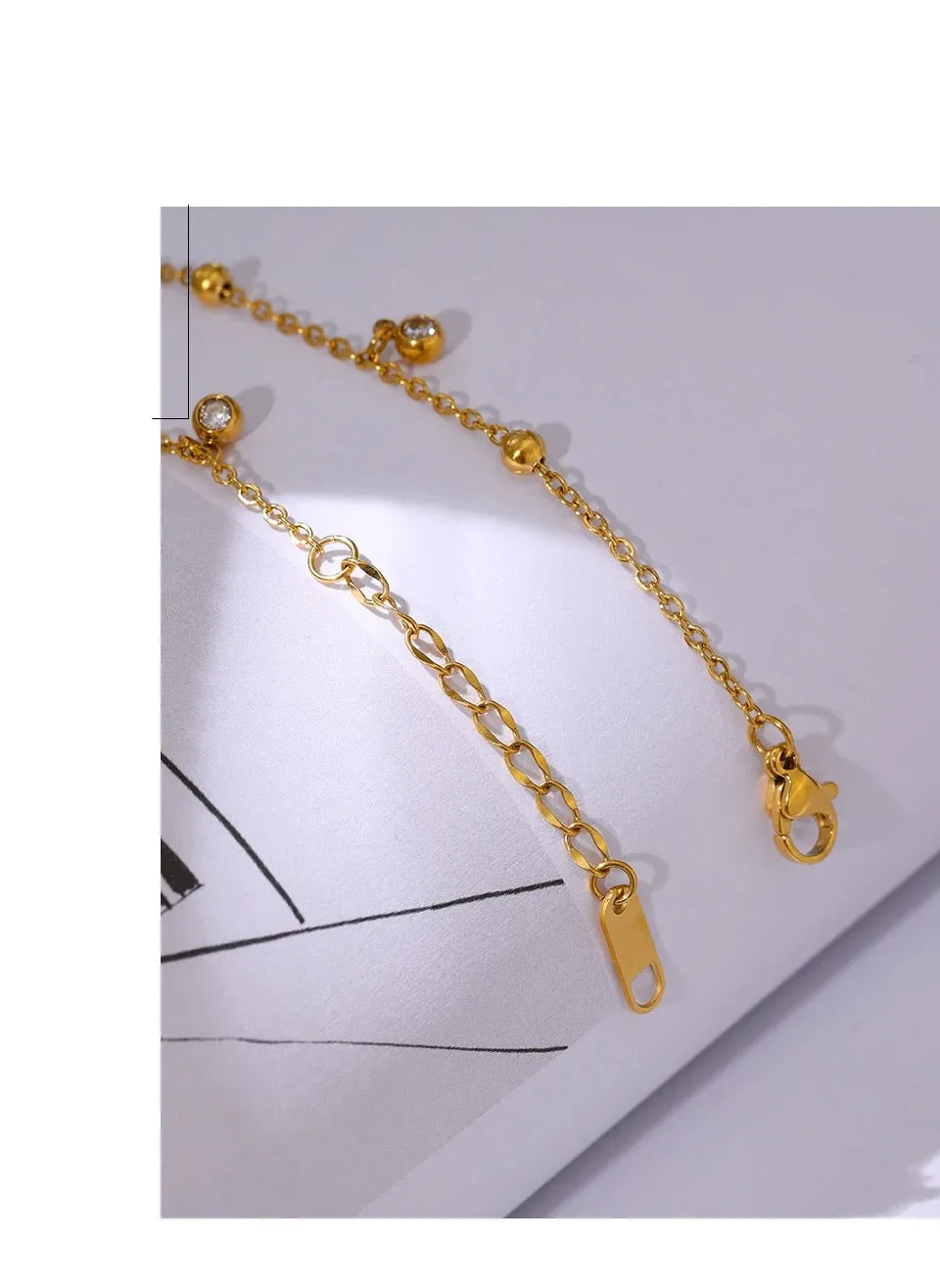 Snow Drops Bracelet - 18K Gold Coated