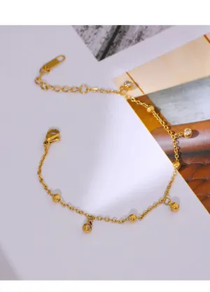 Snow Drops Bracelet - 18K Gold Coated