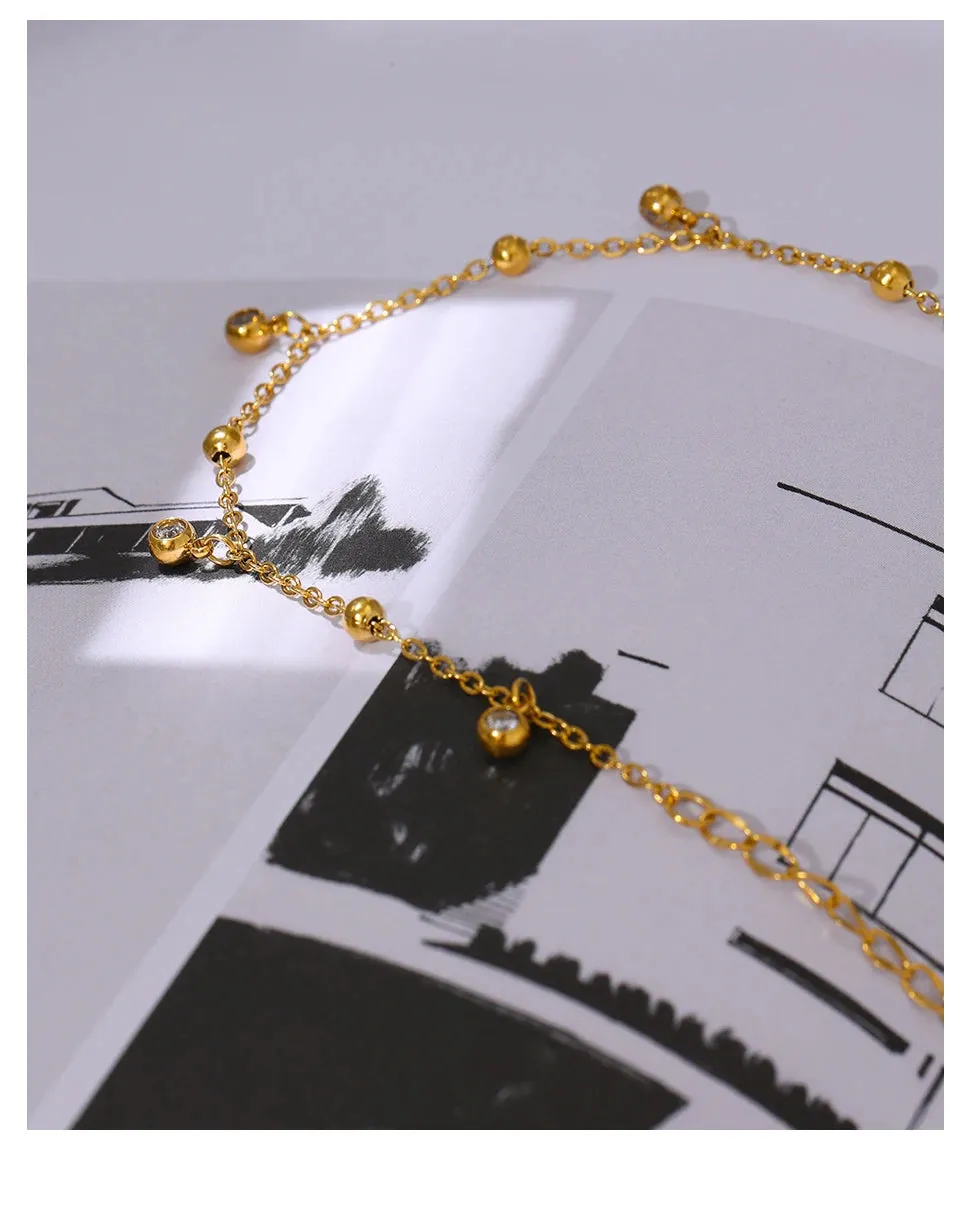 Snow Drops Bracelet - 18K Gold Coated