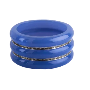 Stacked Cobalt Resin Cuff