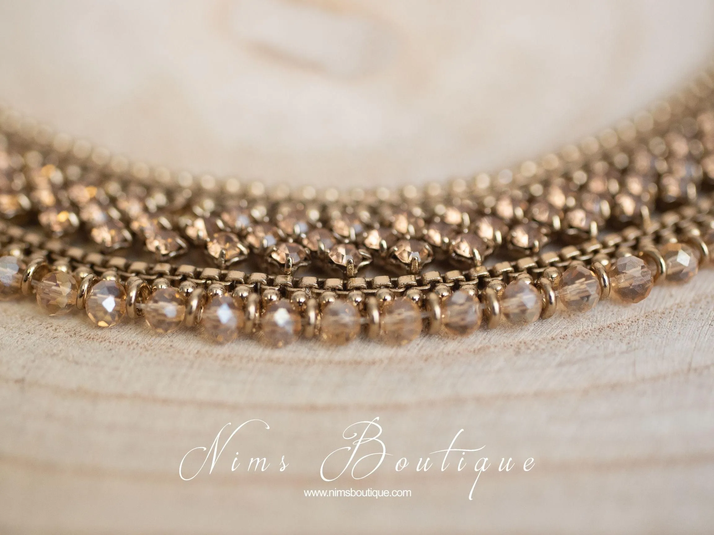 Statement Royal Gold Stone Necklace