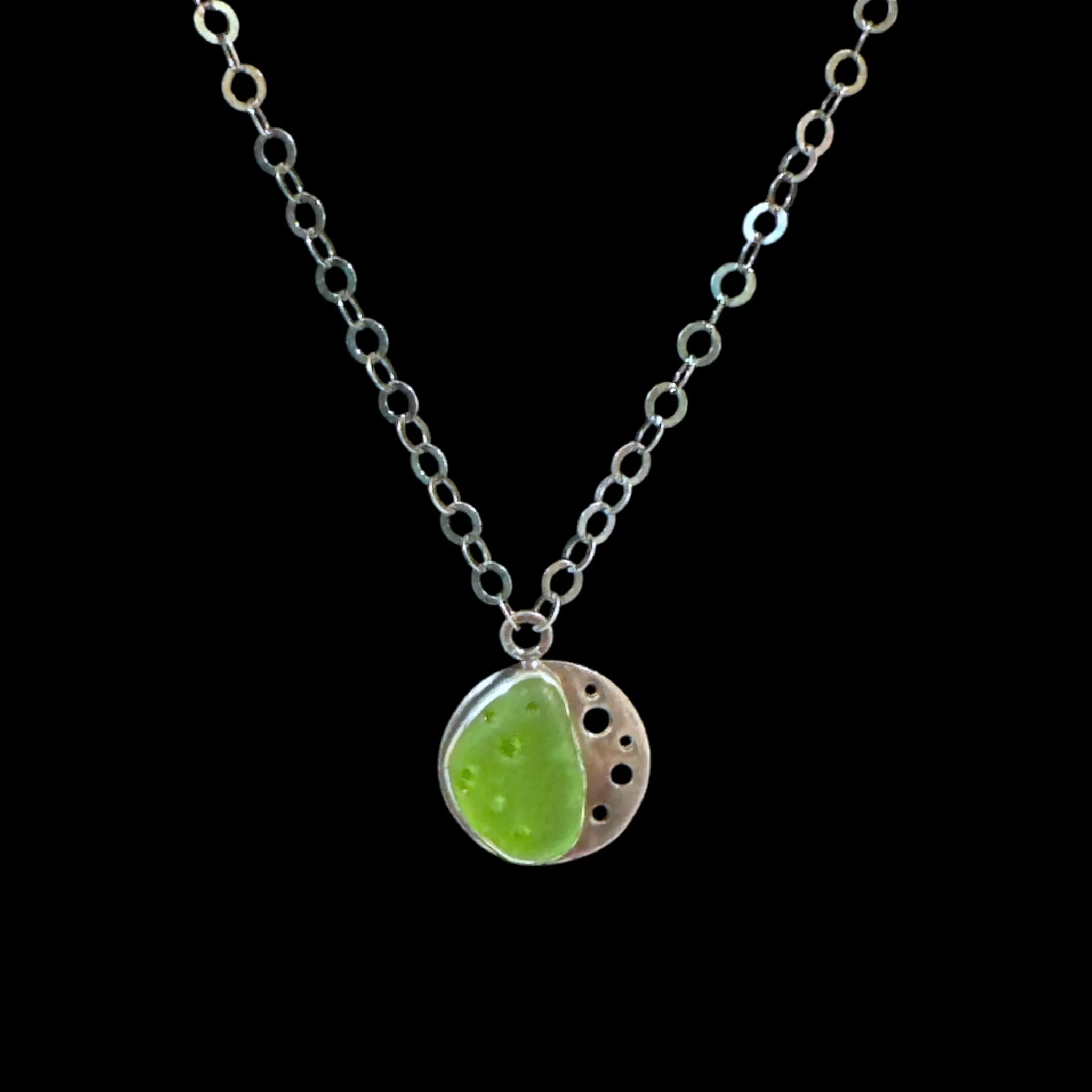Susan Koch Sea Glass and Silver Necklace Collection