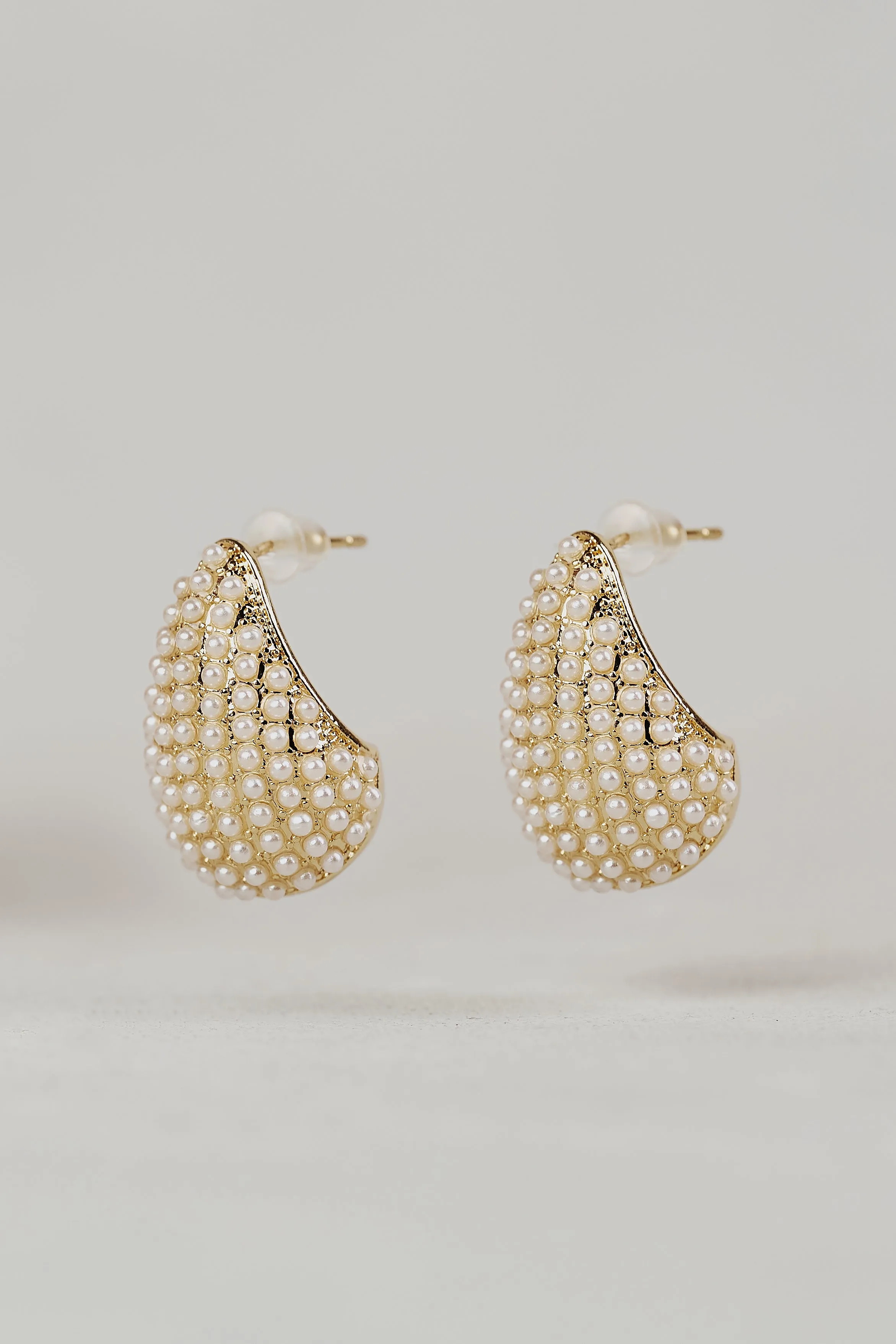 Tear Drop Earrings - Gold